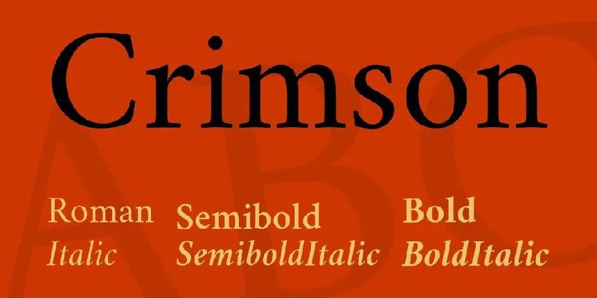 Crimson font