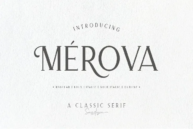 Merova font