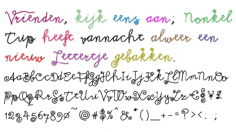 Milkmoustachio font