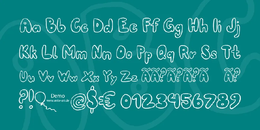 80er Teenie Demo font