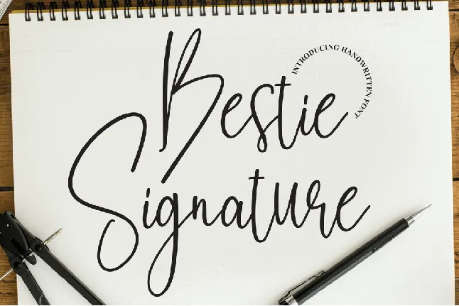 Bestie Signature font