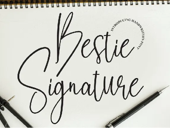 Bestie Signature font