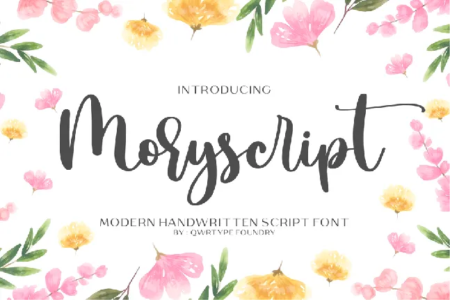 Moryscript font