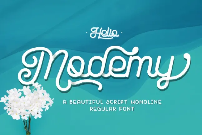 Modemy font