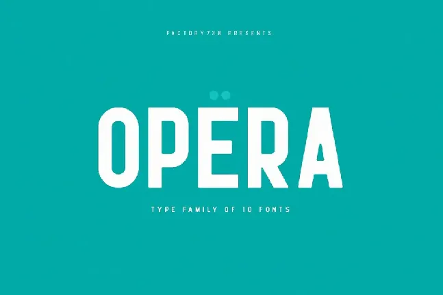 Opera Family font