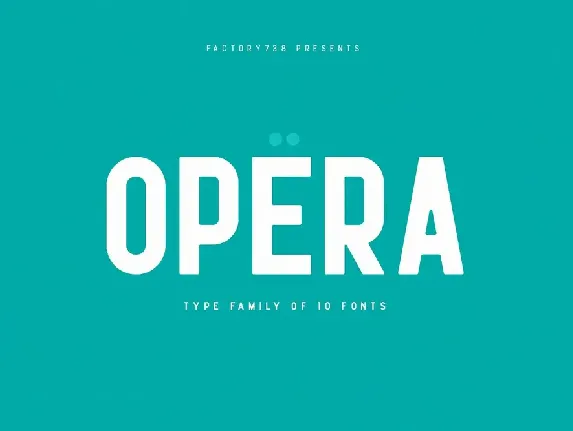 Opera Family font