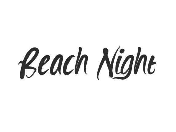 Beach Night font