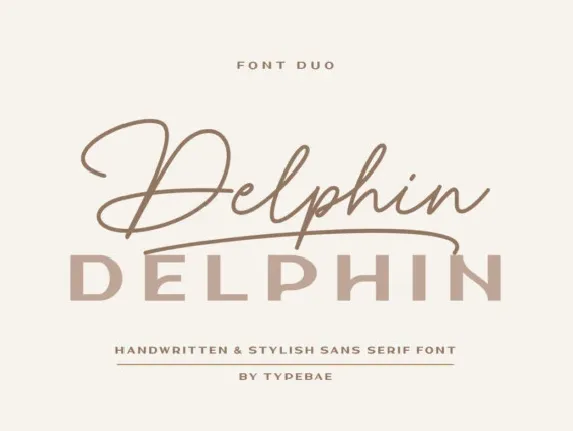 Delphin Sans font