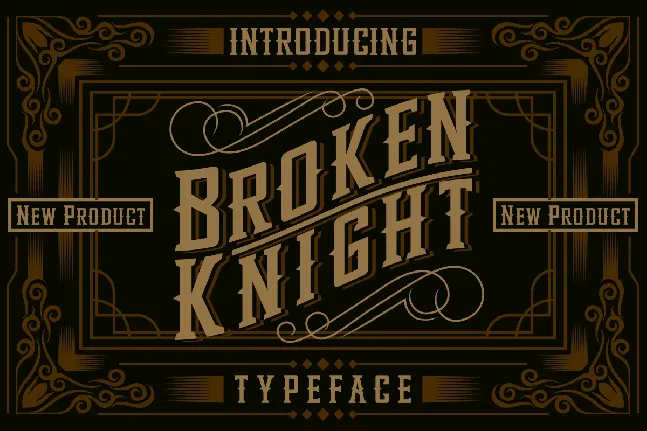 Broken Knight font