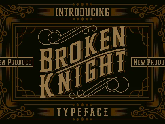 Broken Knight font