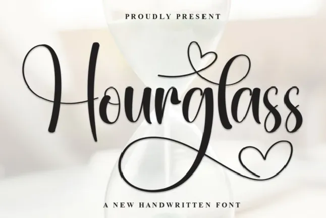 Hourglass Script font