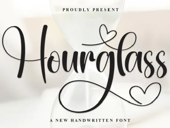 Hourglass Script font