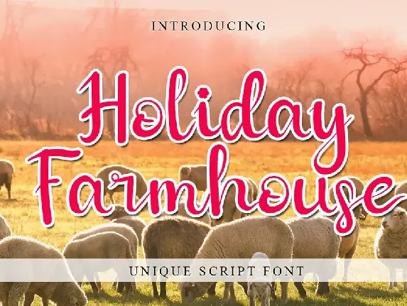 Holiday Farmhouse Script font