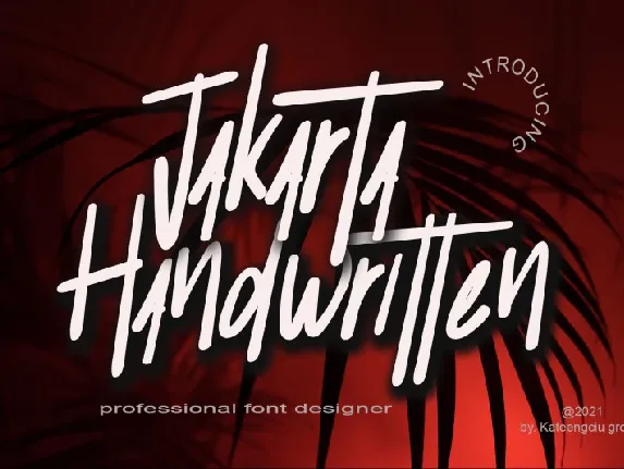 Jakarta Handwritten font