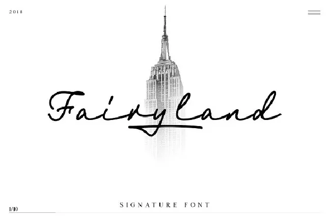 Fairyland Signature font