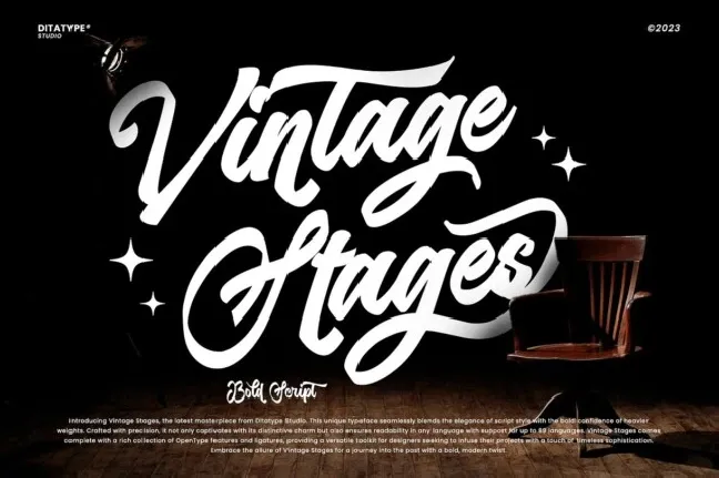 Vintage Stages font