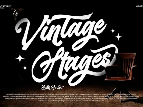 Vintage Stages font