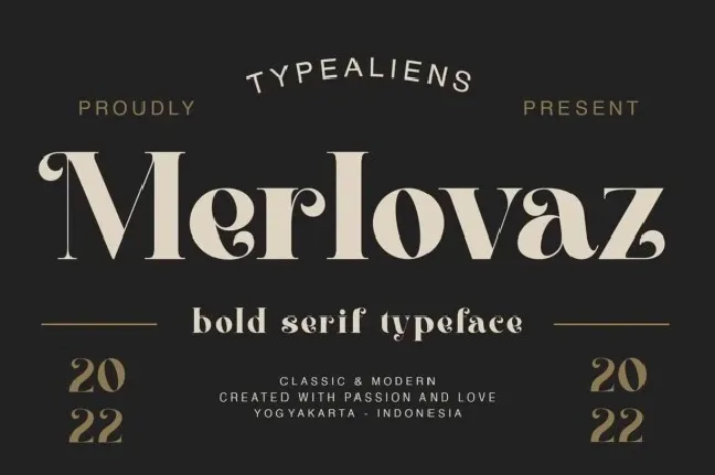 Merlovaz font