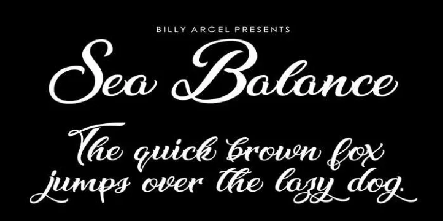 Sea Balance font