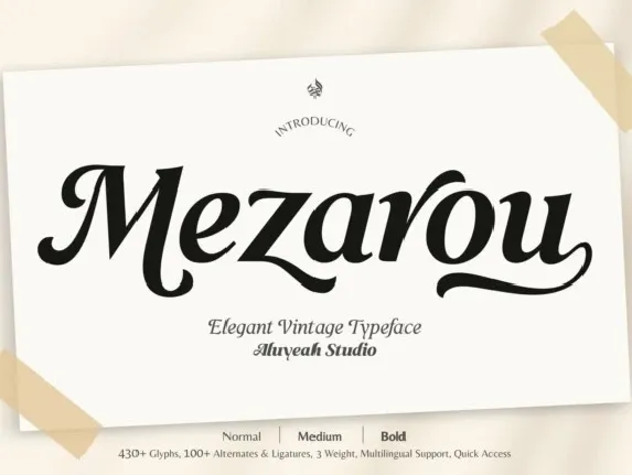 Mezarou font