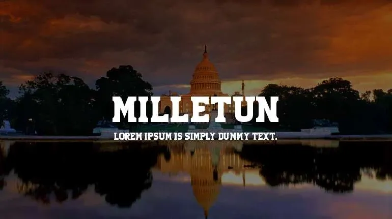 Milletun Serif font