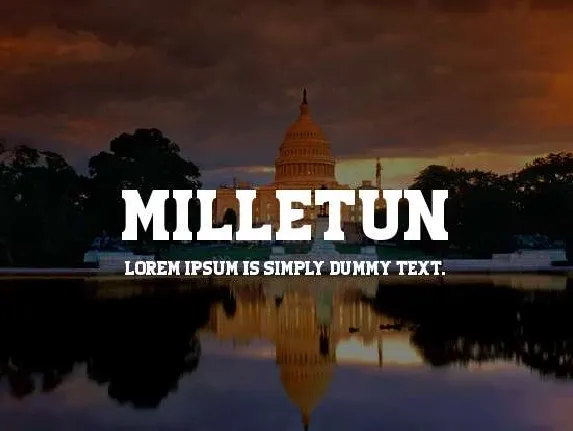 Milletun Serif font