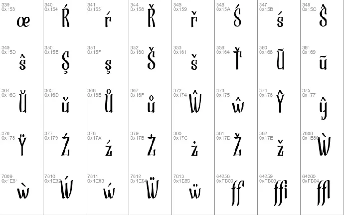 Strandall font