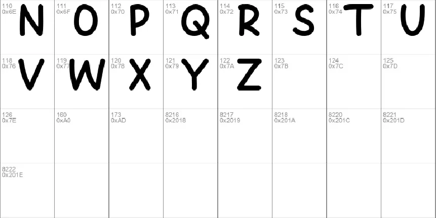 Hormath font