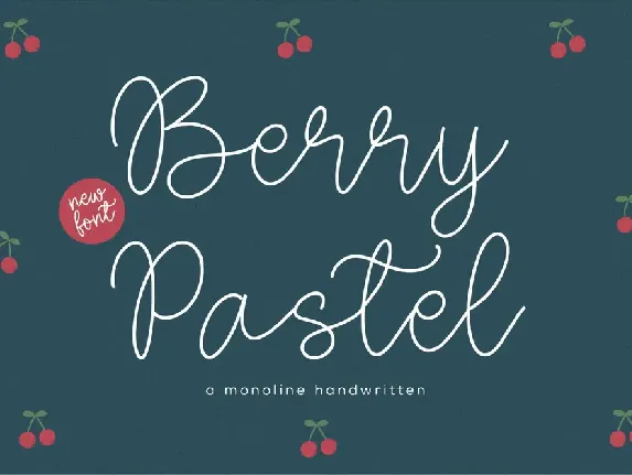 Berry Pastel font