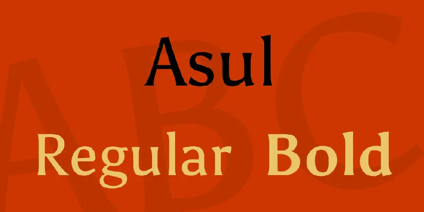 Asul font