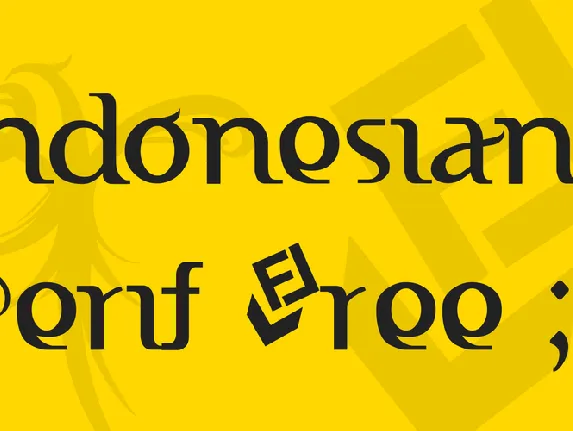 Indonesiana Serif Free ;) font