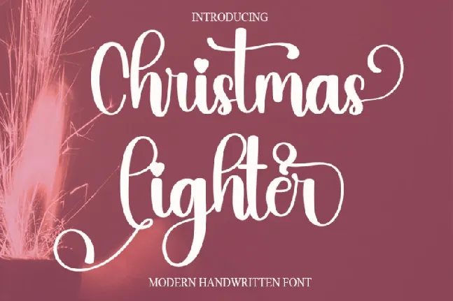 Christmas Lighter Typeface font