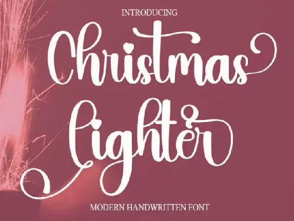 Christmas Lighter Typeface font