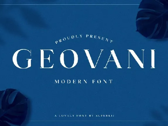 Geovani Modern font