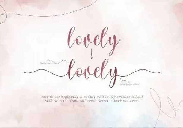 Lovely Script font