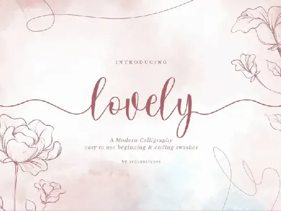 Lovely Script font