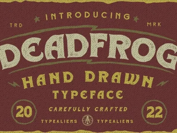 Deadfrog font