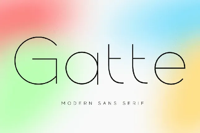 Gatte Modern font