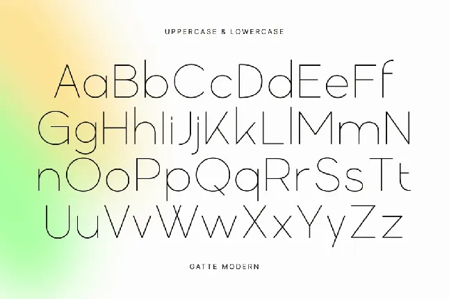 Gatte Modern font