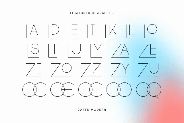 Gatte Modern font