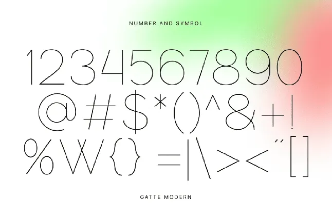 Gatte Modern font