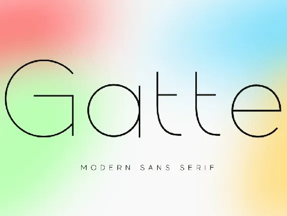 Gatte Modern font