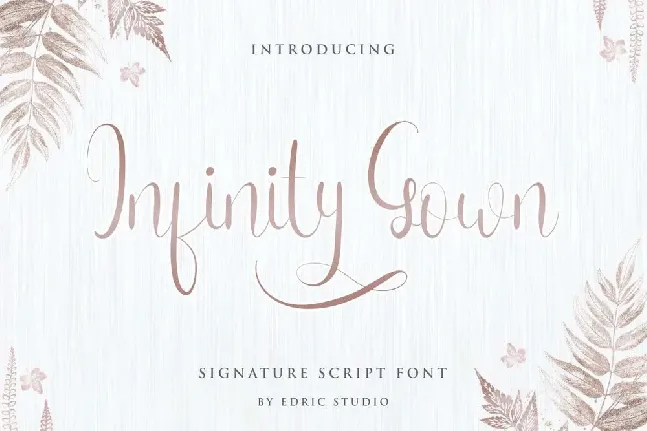 Infinity Gown font