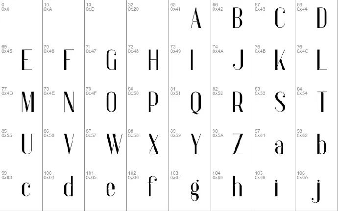 Anteric font