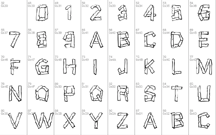 Wreckage font