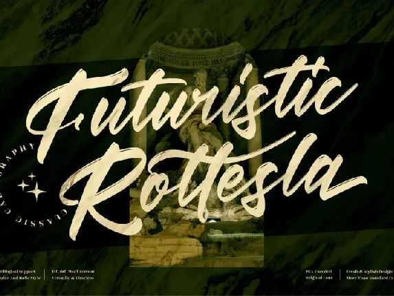 Futuristic Rottesla font