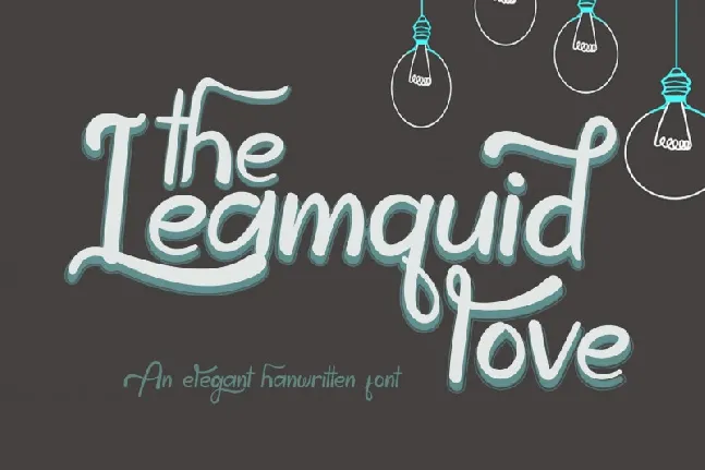 The Leamquid Love Script font