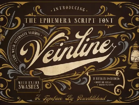 Veinline Script font