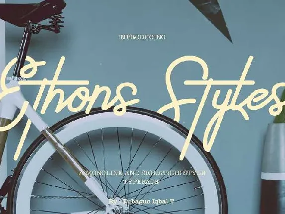 Ethons Styles Script Free Download font