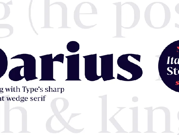 Bw Darius Family font